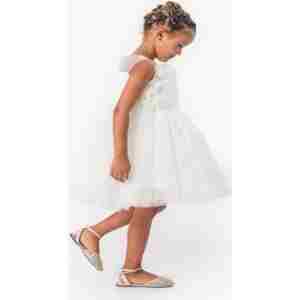 elegantna haljinica 6-9 godina bela detalj
