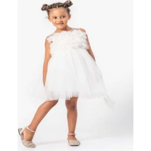 elegantna haljinica 6-9 godina bela