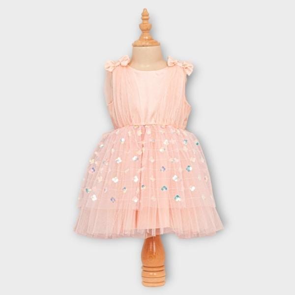 elegantna haljinica za devojčice u svetloj boji sa detaljima