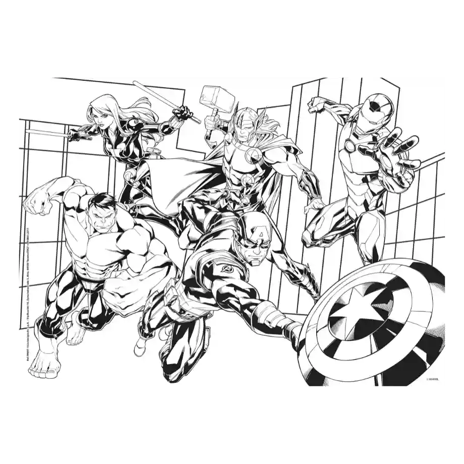 Slagalica Marvel Avengers 2 u 1 3