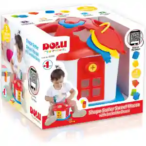 Dolu didaktička kuća sa oblicima