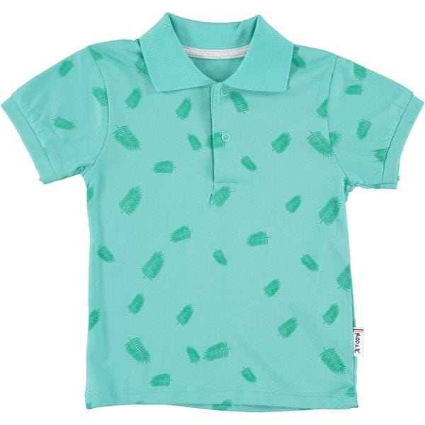 Polo majica za dečake sa kragnom u mint boji