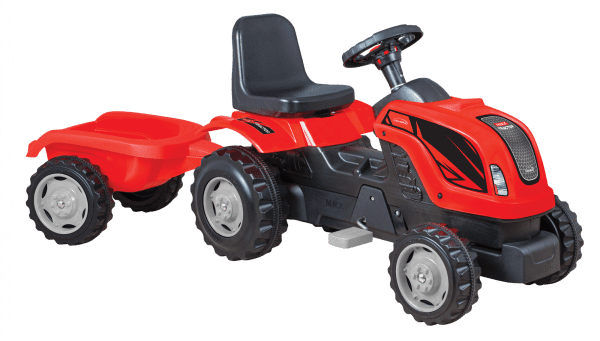 traktor sa prikolicom 956 crveni igračka za decu