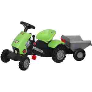 traktor na pedale 052742 za decu sa uklonjivom prikolicom