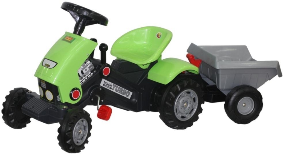 traktor na pedale 052742 za decu sa uklonjivom prikolicom