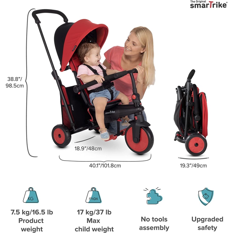 SMART TRIKE TRICIKL STR3 PLUS - CRVENI 5021533 5