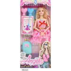 Lutka sa balonima i koferom