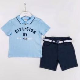 Komplet 2-5 godina majica i bermude sa kaisem-DEČIJA ODEĆA