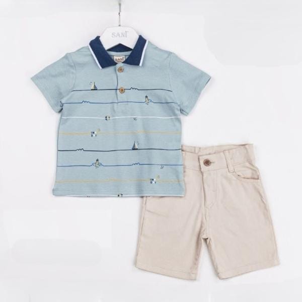 Komplet 2-5 godina polo majica i bermude-DEČIJA ODEĆA