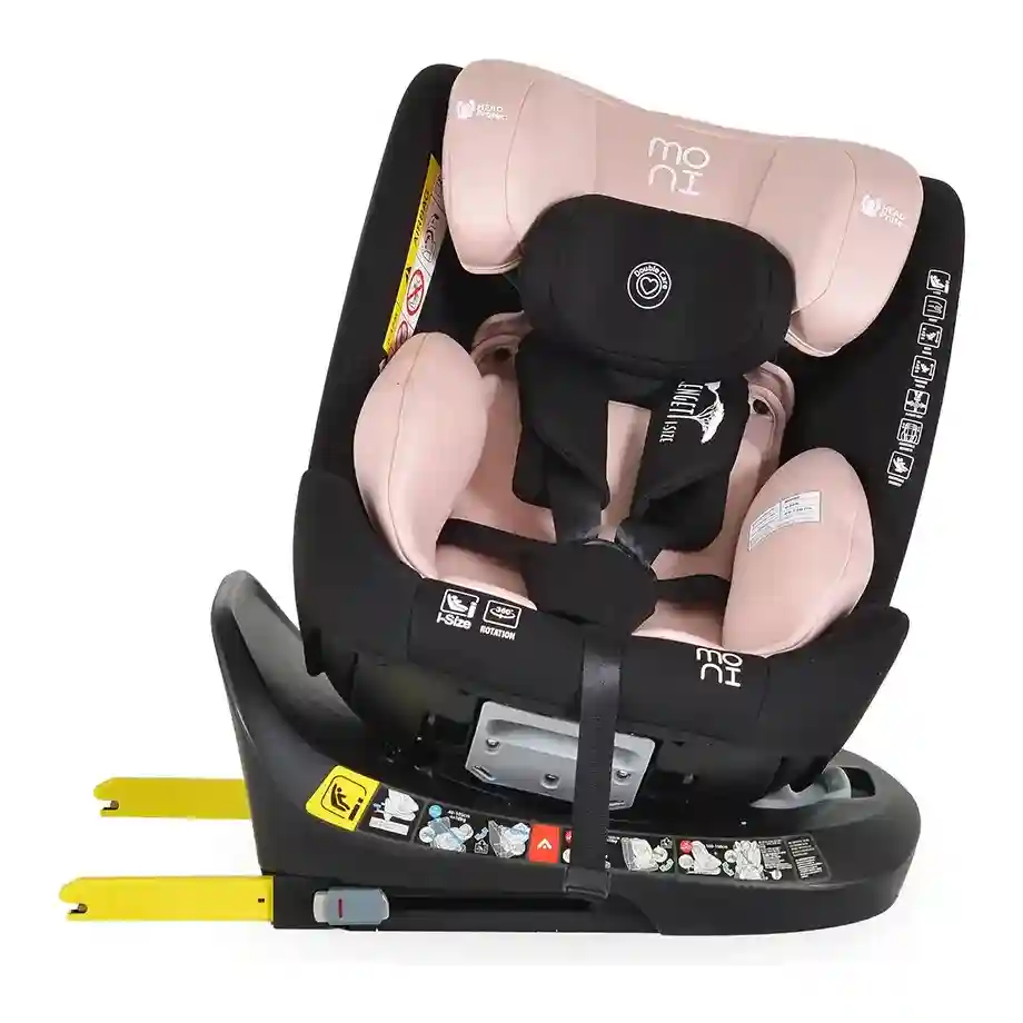 auto sedište Moni Serengeti I-size 40-150 cm Gently Pink zadnja strana