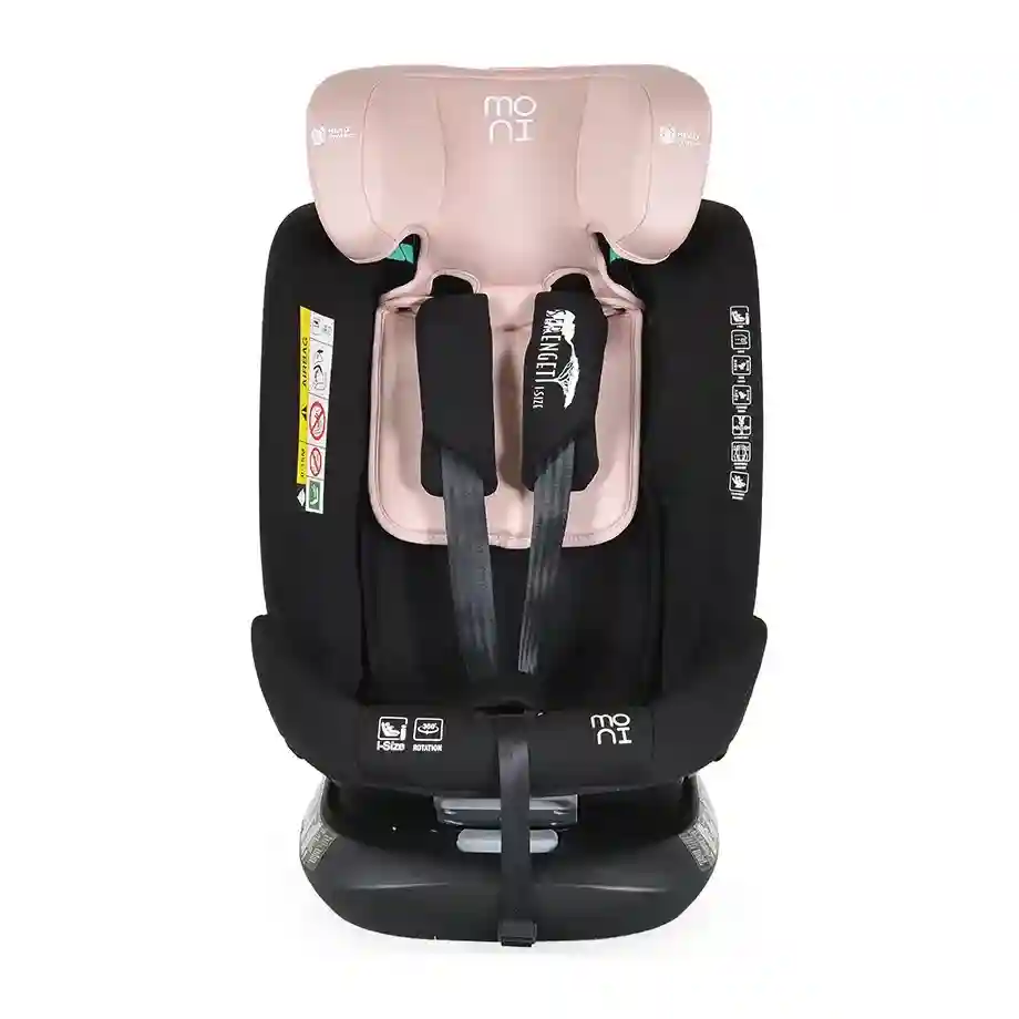 auto sedište Moni Serengeti I-size 40-150 cm Gently Pink zadnja strana
