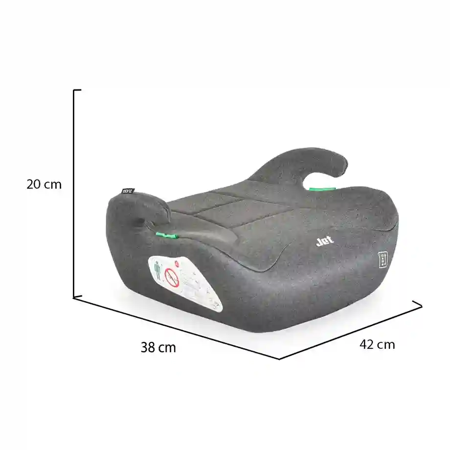 Auto sediste buster Jet 125 150cm Dark Grey dimenzije