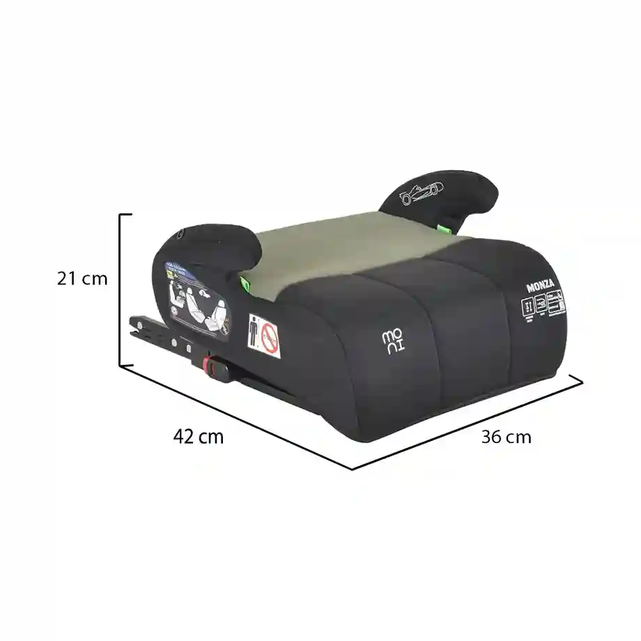 Autosediste buster Monza sa isofixom 125 150 cm Green dimenzije
