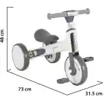 Balance Bike Learn to Ride 2in1 – White - Slika 2