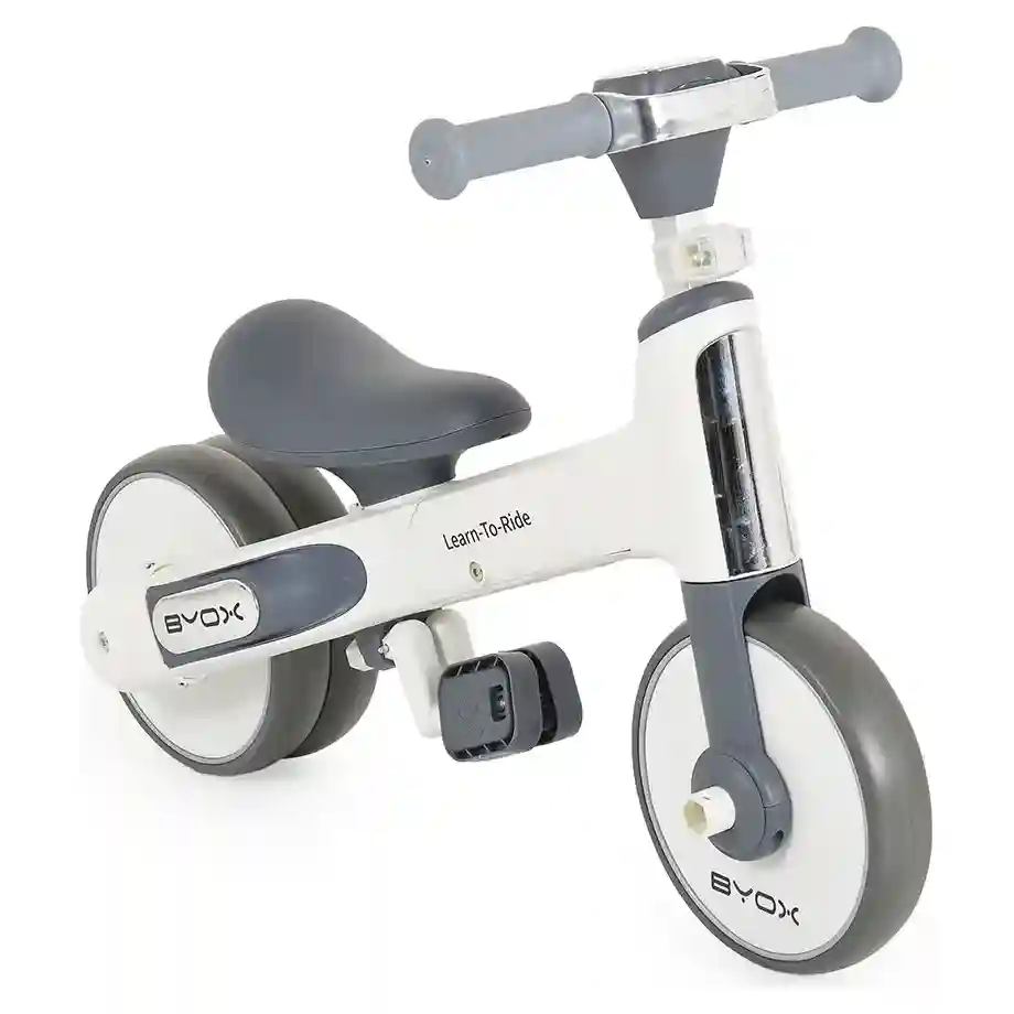 BYOX Balance Bike Learn to Ride 2in1 White mogucnost transfomacije iz tricikla u balanser 1