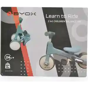 Balance Bike Learn to Ride 2in1 – White Pakovanje belog balans bicikla Byox Learn to Ride 2in1