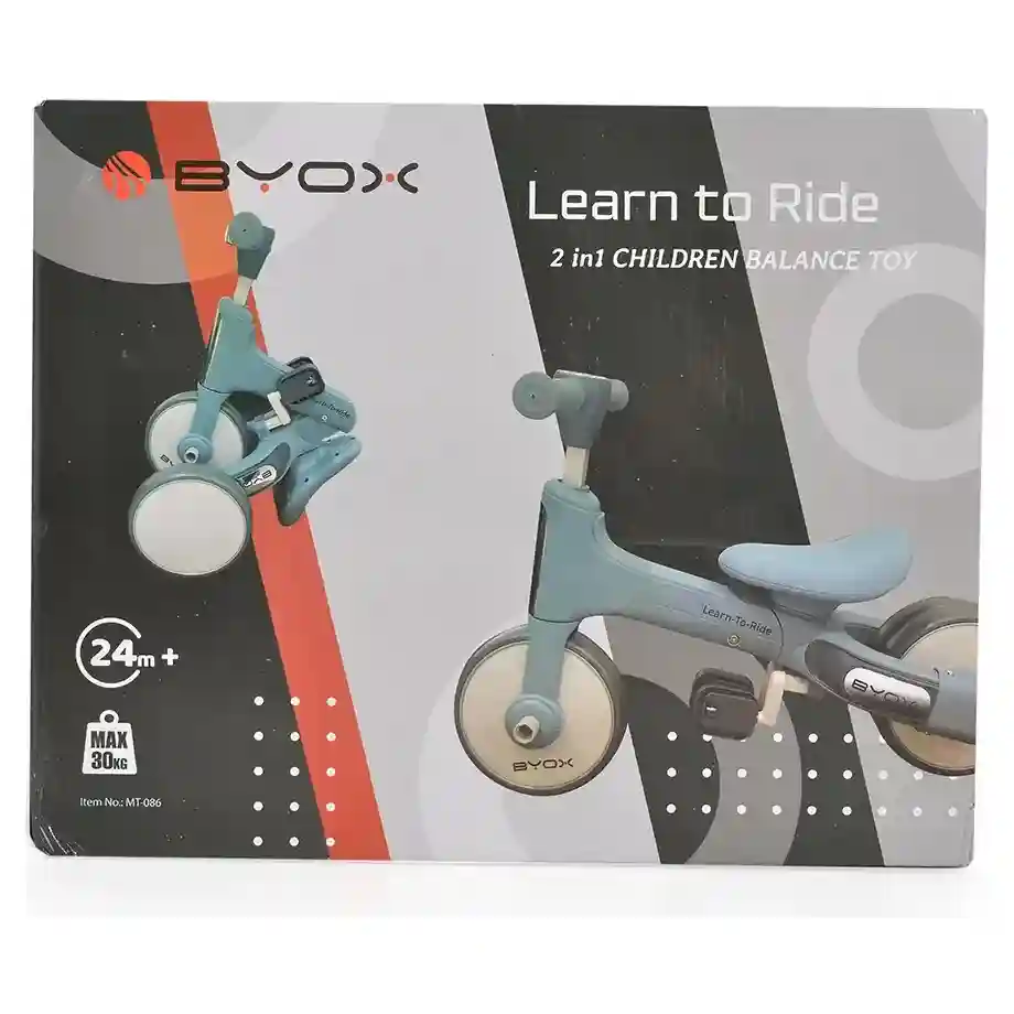 BYOX Balance Bike Learn to Ride 2in1 White pakovanje