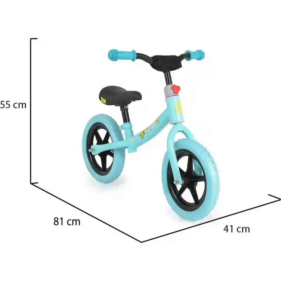 Balance Bike 2B Blue dimenzije 1