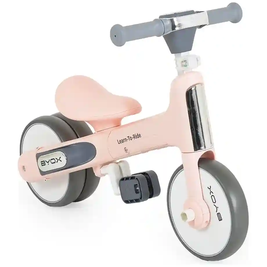 Balance Bike Learn to Ride 2in1 Pink mogucnost sklapanja pedalica 1 1