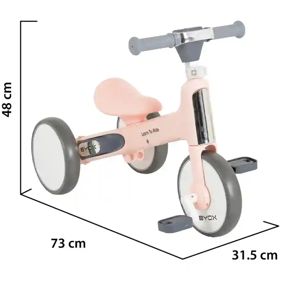 Balance Bike Learn to Ride Pink dimenzije 1