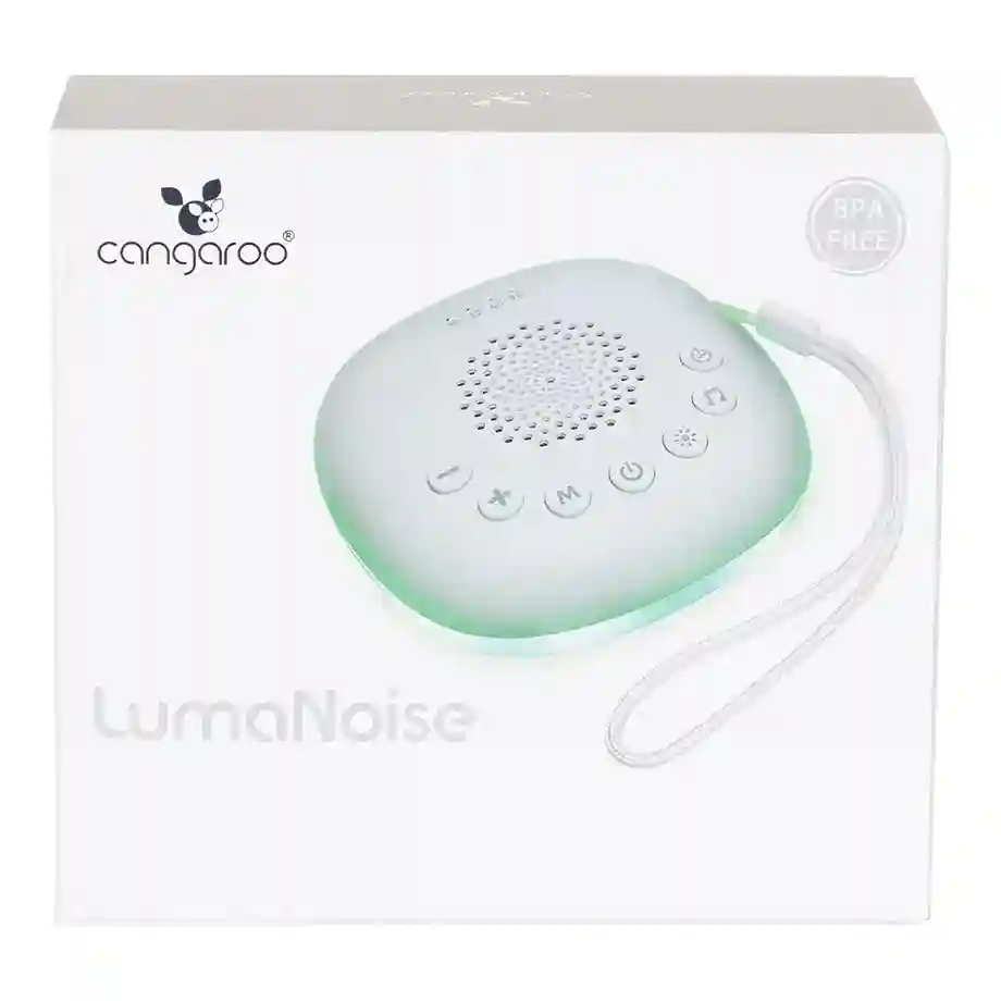 Bela buka – White noise prenosivi aparat LumaNoise CANGAROO Bela buka White noise prenosivi aparat LumaNoise pakovanj Teddy Kids