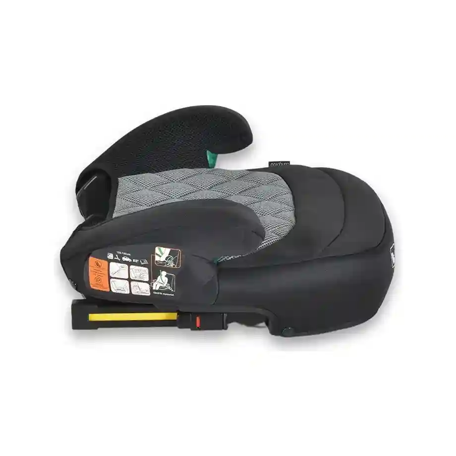 Buster sa naslonom Jax Grey istalacija uz pomoc isofixa i bez naslona