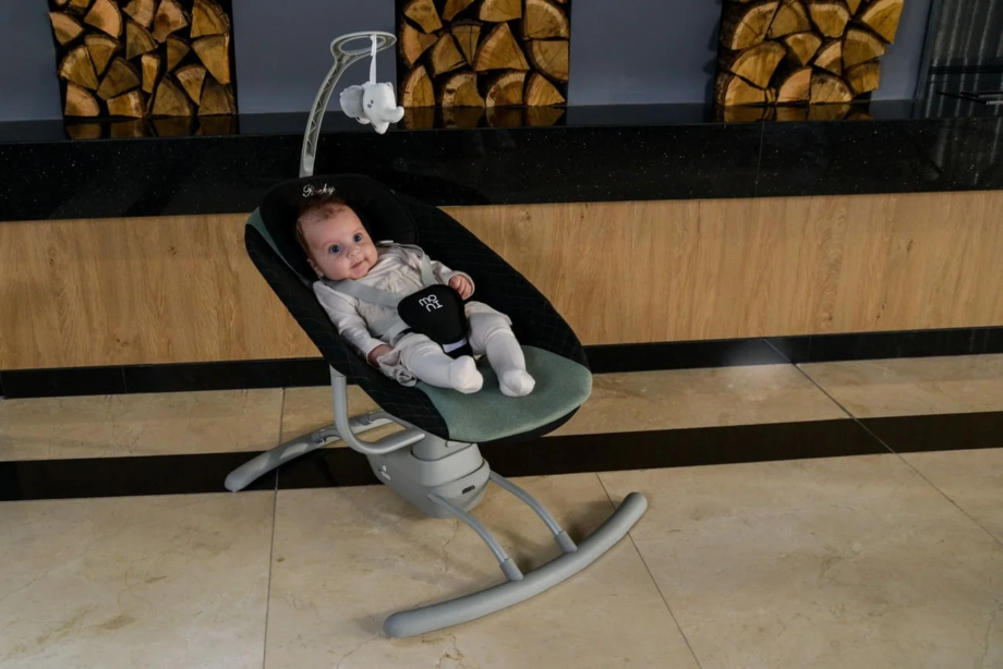 Električna ljuljaška za bebe Rocky Grey Električna ljuljaška za bebe Rocky Grey