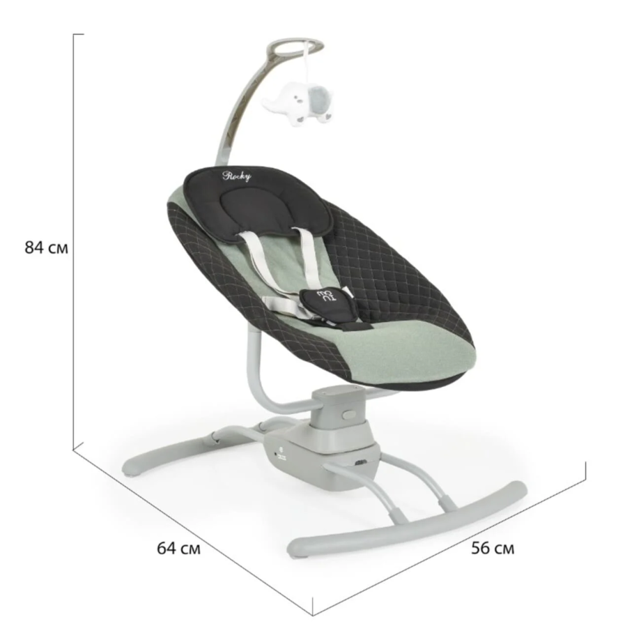 MONI Električna ljuljaška za bebe Rocky Green MONI Električna ljuljaška za bebe Rocky Green