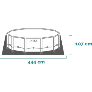 BAZEN SA METALNOM KONSTRUKCIJOM 4.27m x 1.05m 14/26720NPI-50 - Slika 4