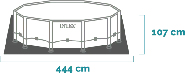 BAZEN SA METALNOM KONSTRUKCIJOM 4.27m x 1.05m 14/26720NPI-50
