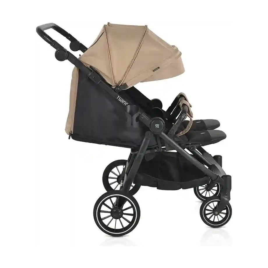 KOLICA ZA BLIZANCE TwinGo – Camel Kolica za blizance TwinGo Camel pun lezeci polozaj 1