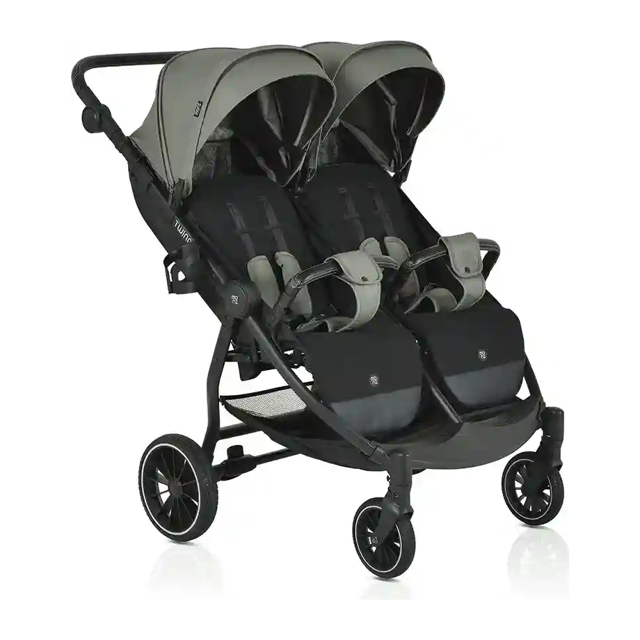 Kolica za blizance TwinGo Mineral Green bez zimske navlake