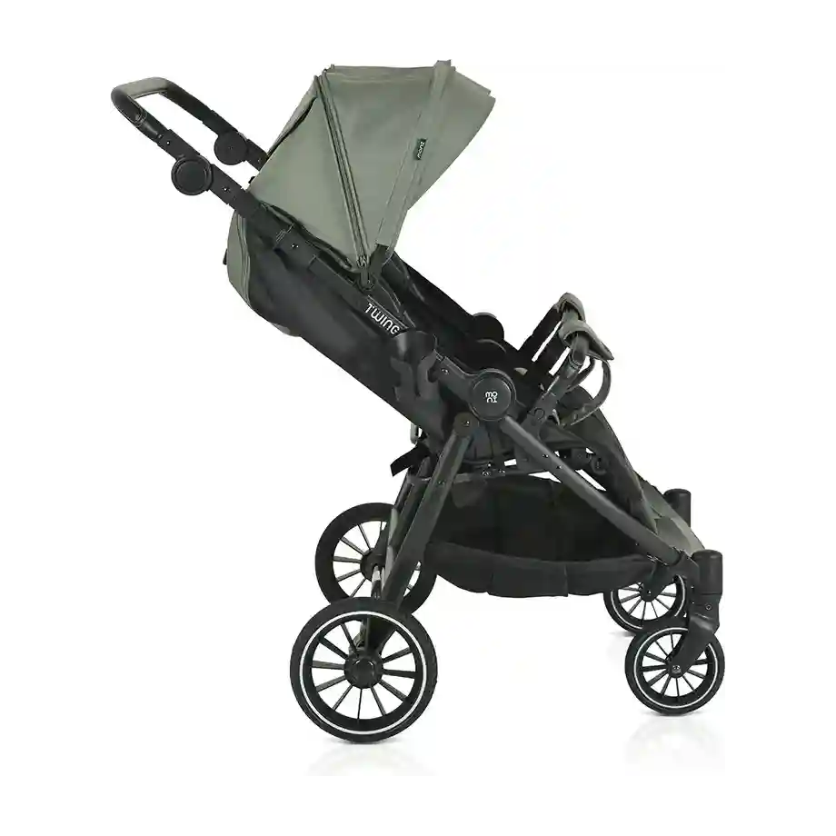 Kolica za blizance TwinGo Mineral Green sa bocne strane 1