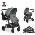 KOMBINOVANA KOLICA ZA BEBE Kali Green - Slika 1