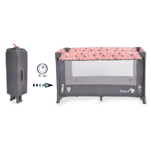 Moni Prenosivi krevetac Safari – Pink - Slika 6