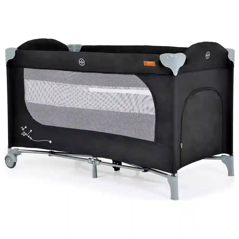 Prenosivi krevetac za bebe Cangaroo Skyglow boja Crna 3