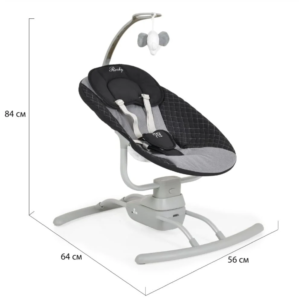 Električna ljuljaška za bebe Rocky Grey Električna ljuljaška za bebe Rocky Grey - Slika 6