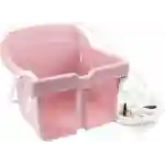 ljuljaska za bebe roze 04 ljuljaska za bebe roze sa zaštitnom prečkom i naslonom za