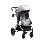 BBO KOLICA ZA BEBE (X1) DORY - GREY Kolica za bebe BBO Dory, bočni prikaz sa tendom