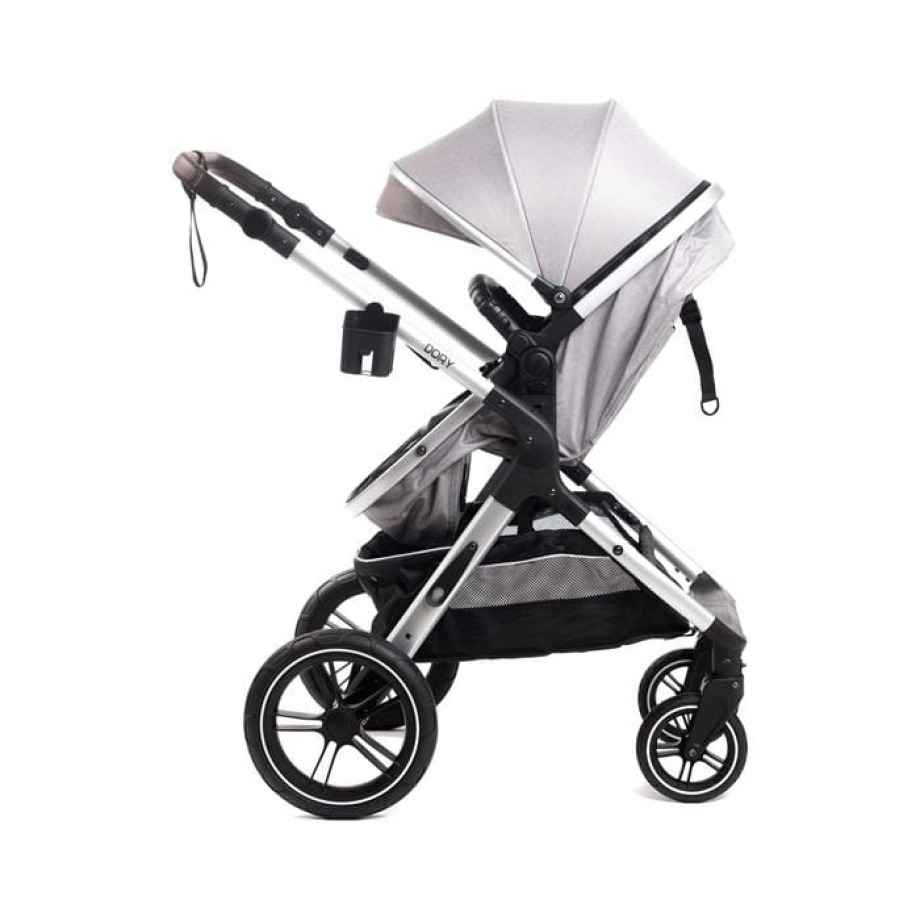 BBO KOLICA ZA BEBE (X1) DORY - GREY Kolica za bebe BBO Dory pretvorena u korpu za novorođenče