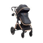 Kolica za bebe BBO Dory set, bočni prikaz sa tendom