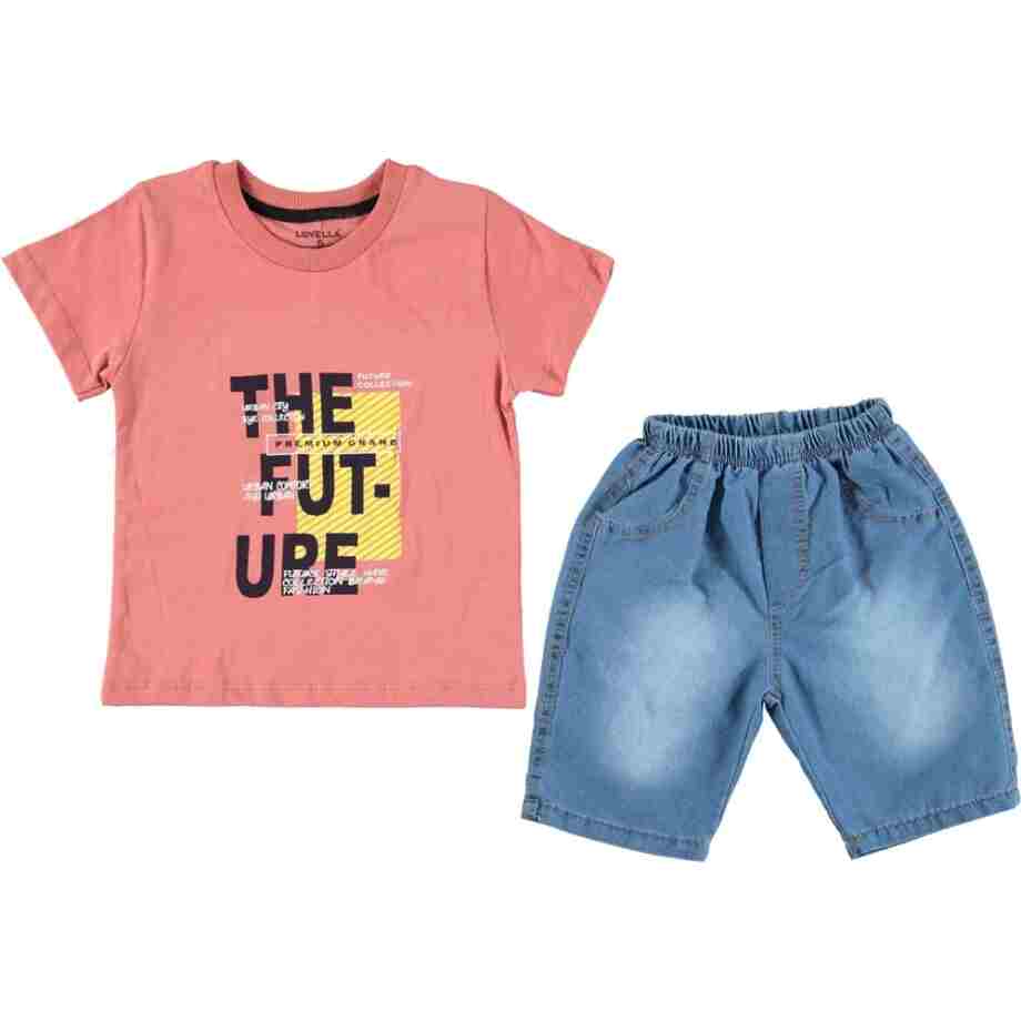 Majica i teksas šorts za dečake uzrasta 5-8 godina