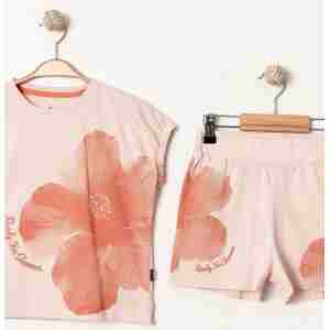 Komplet za devojčice 7-10 godina sa cvetnim motivima