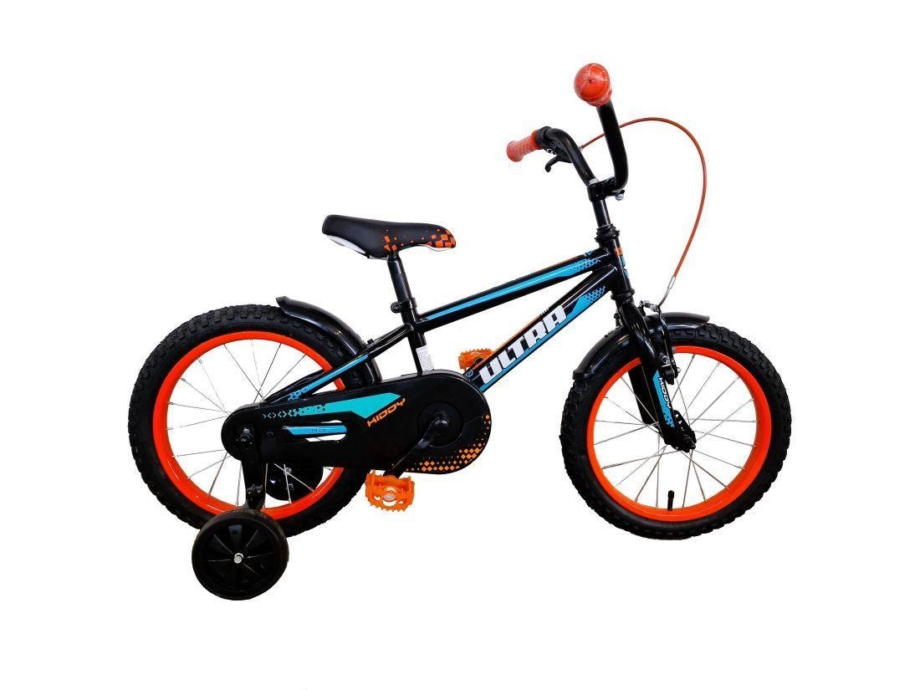 Bicikl Ultra Kiddy 16″ 2024 Black Orange Bicikl Ultra Kiddy 16″ 2024 Black Orange