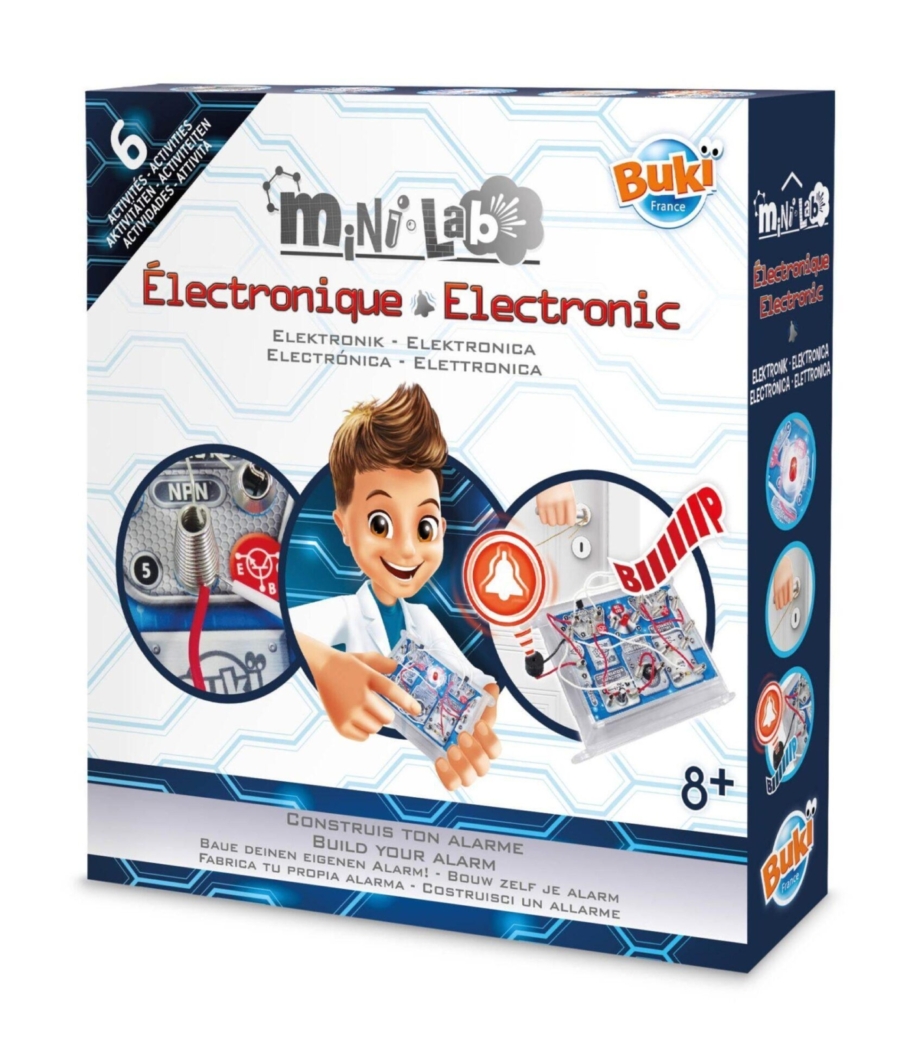 Mini lab elektronike Buki — žice, prekidači, sijalice i otpornici za 50 eksperimenata
