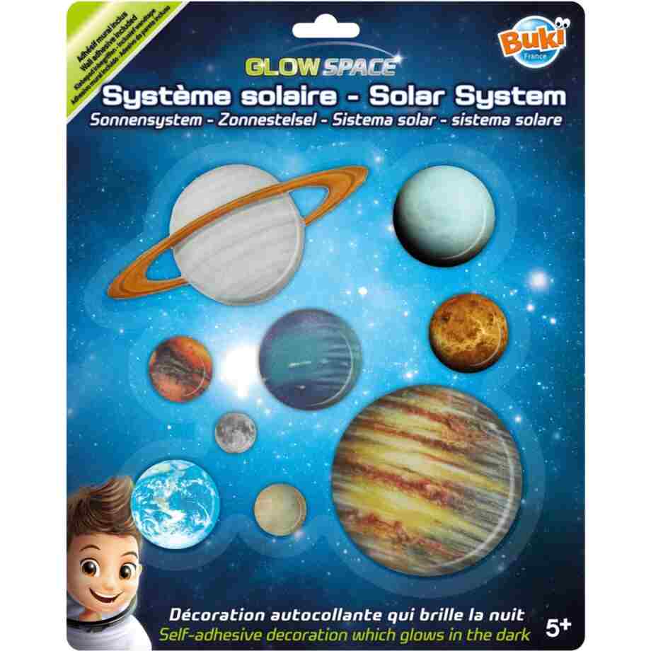Solarni sistem Buki — fosforescentne planete za lepljenje na zid ili plafon