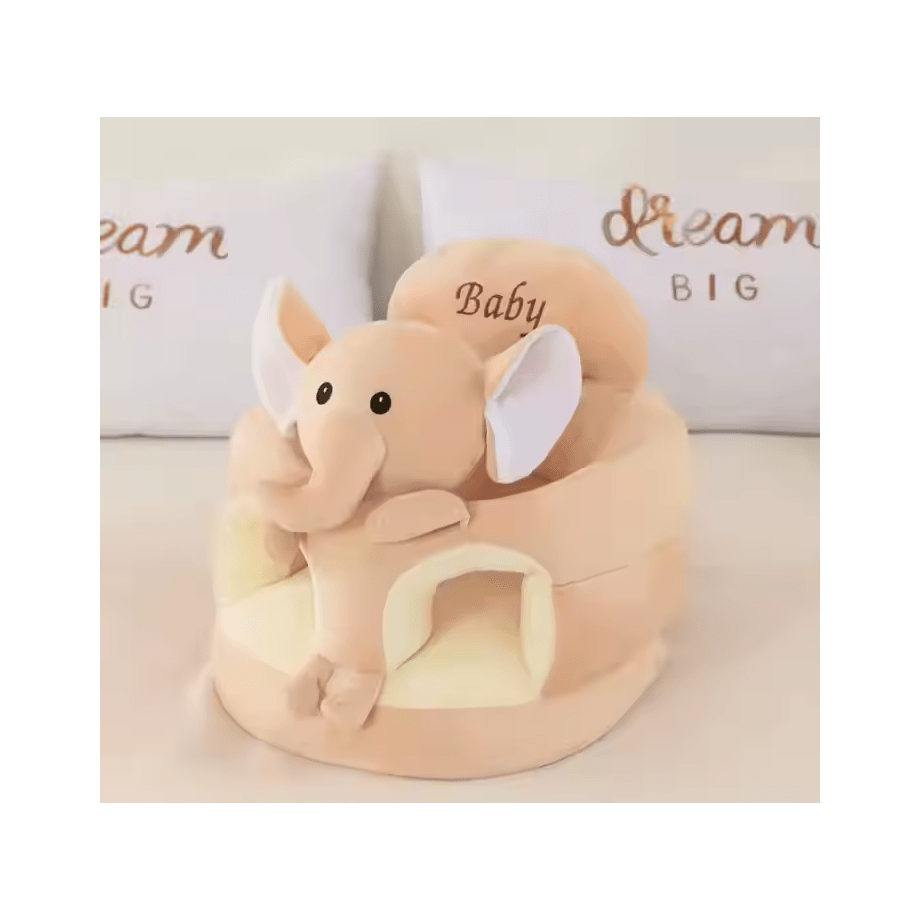 foteljica za bebe baby elephant brown mekani pliš