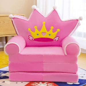 foteljica za decu roze PINK PRINCESS CROWN
