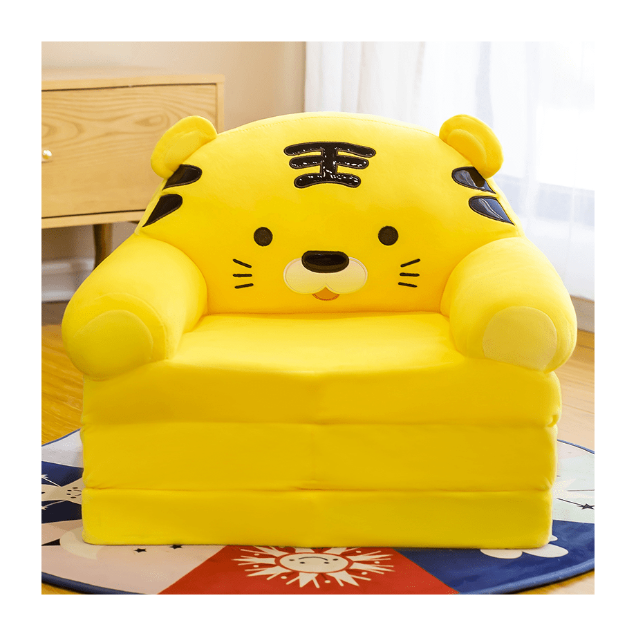 foteljica za decu tigra u nežnoj boji