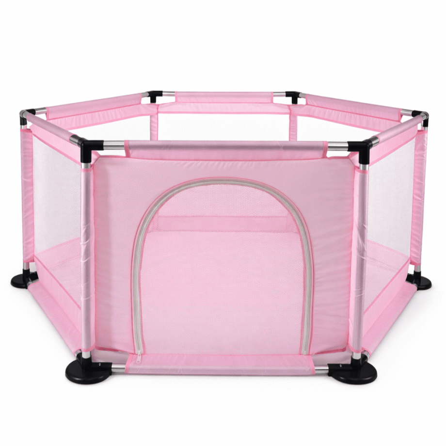 prenosiva ogradica za decu roze boje